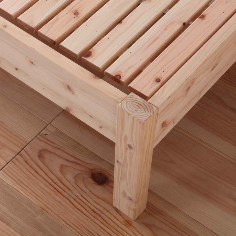 繊細すのこベッドシングルシンプルデザイン国産ひのき天然木日本製