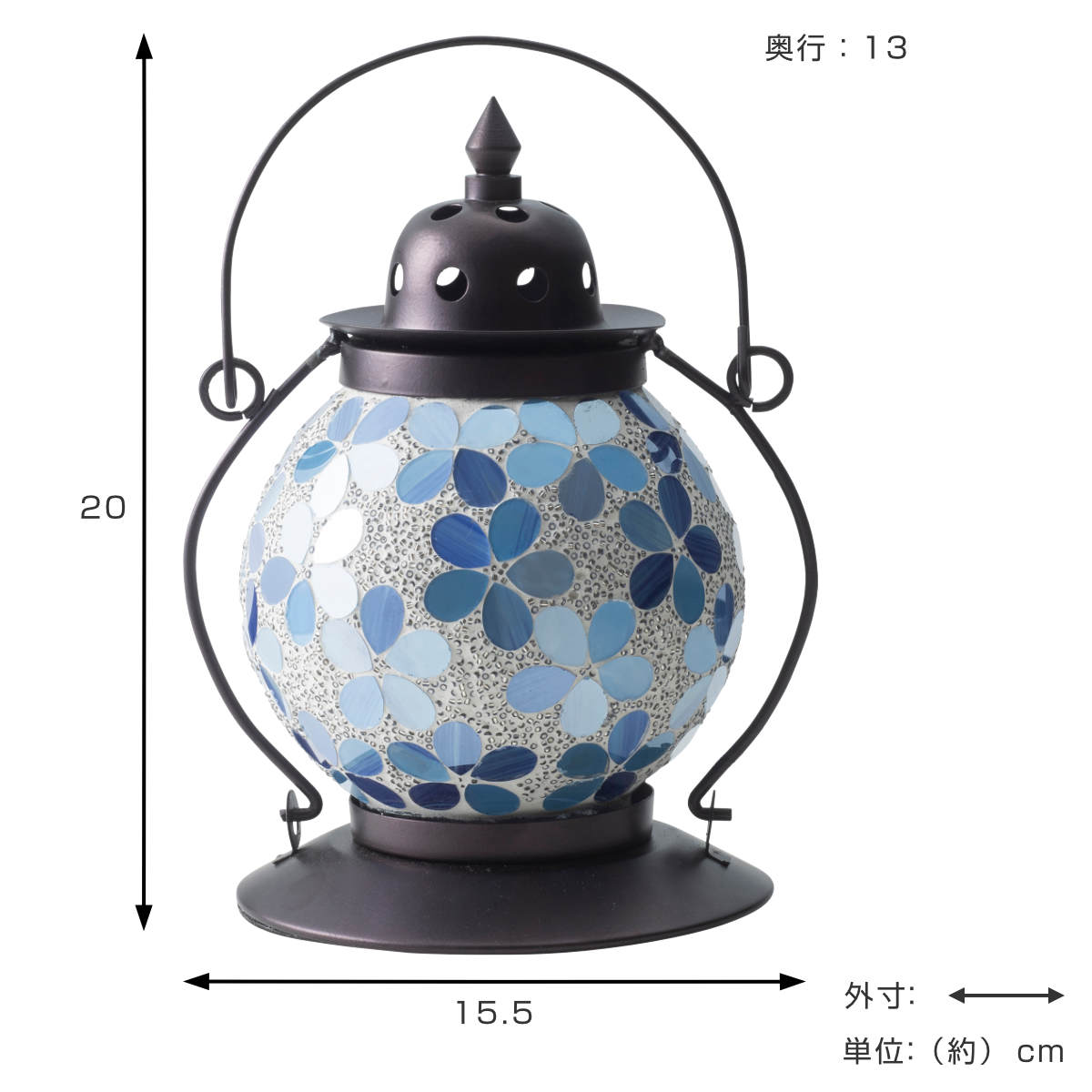 照明 モザイクランプ バハール ランタン型 コンセント型 – ハウジー