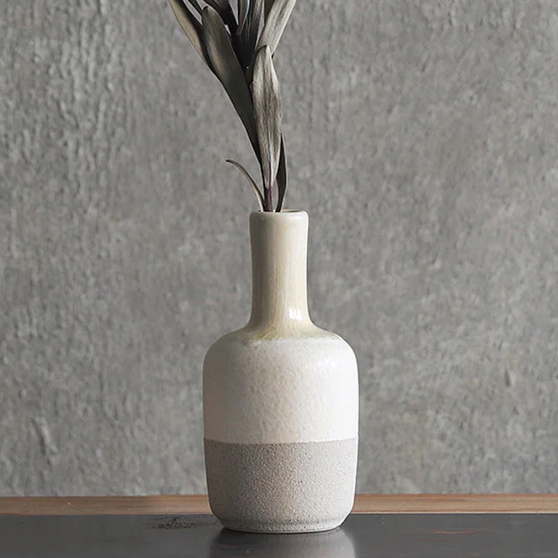 花瓶ブロンホワイトトルェフtallフラワーベース花器