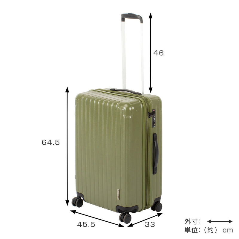 スーツケース61LTSAロックWFタイプMサイズキャプテンスタッグ