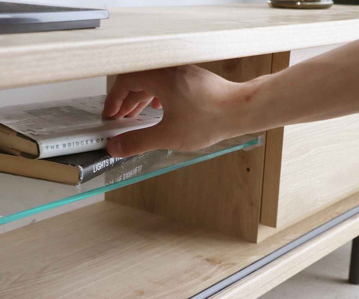 テレビ台ローボード桐無垢板ジャパニーズモダン約幅180cm