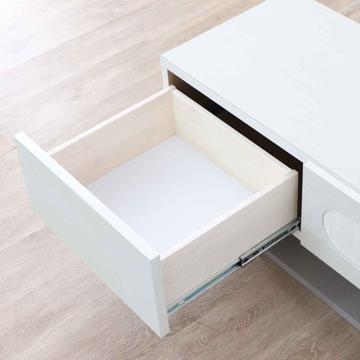 テレビ台ローボード北欧風ミルキーホワイト幅180cm