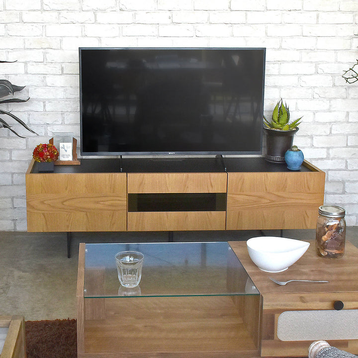 テレビ台ローボードヴィンテージ調突板仕上げ日本製幅150cm