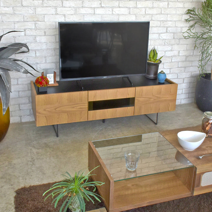 テレビ台ローボードヴィンテージ調突板仕上げ日本製幅150cm