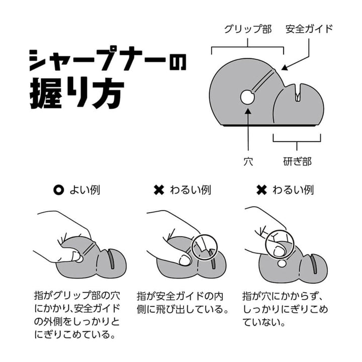 シャープナー子ども用包丁研ぎリトルシェフクラブはじめてのシャープナー