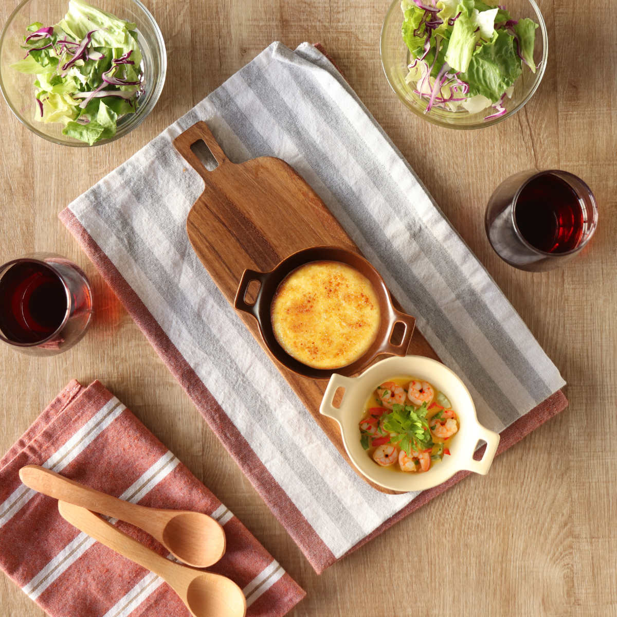 ウッドサービングボード・カッティングボード＆キャスキッドソン鍋掴み