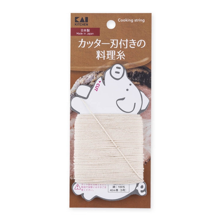 料理糸5号40m巻カッター刃付き日本製貝印