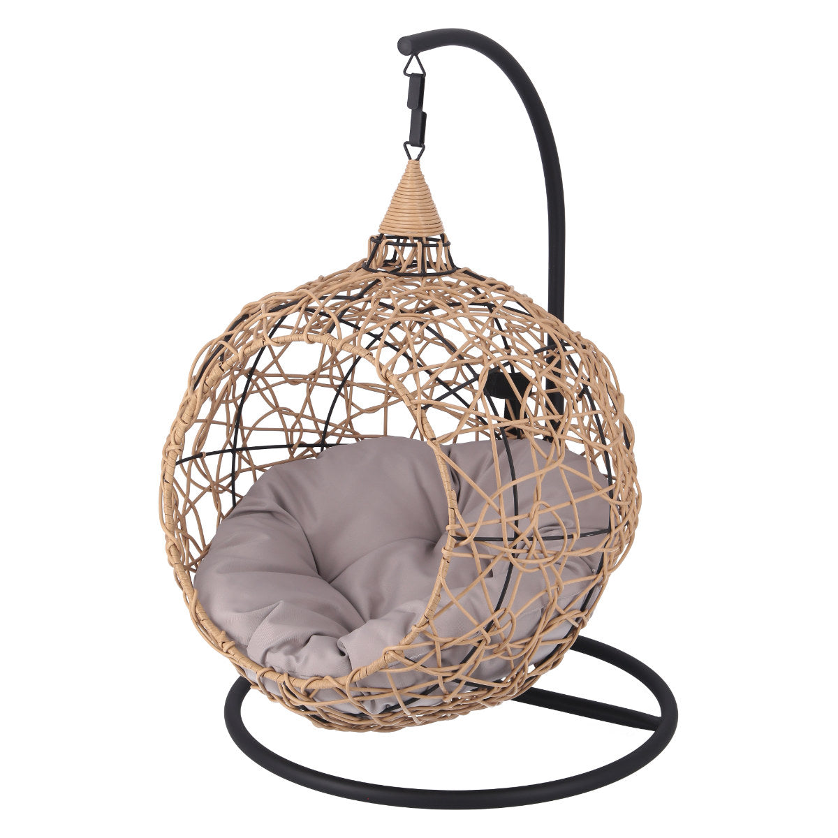 【送料無料】ペット用　ハンギングチェア　黒 ペット ハンギングチェアー ゆりかご かわいい おしゃれ 犬 猫 ペット