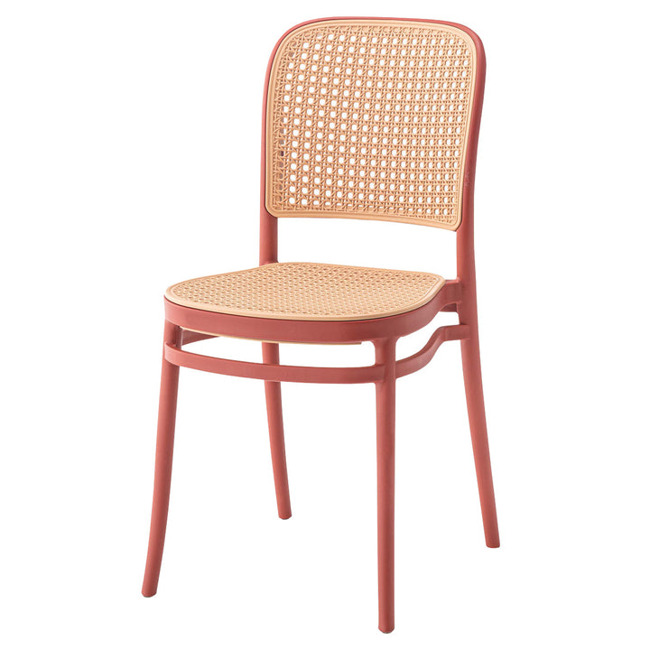 スタッキングチェアラタン調座面高46cm軽量