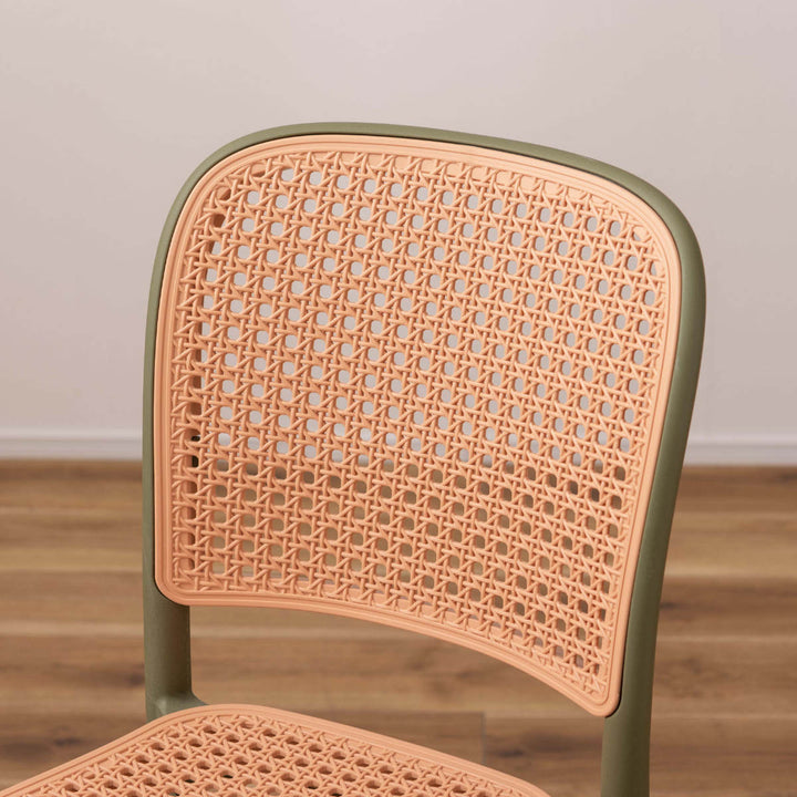 スタッキングチェアラタン調座面高46cm軽量