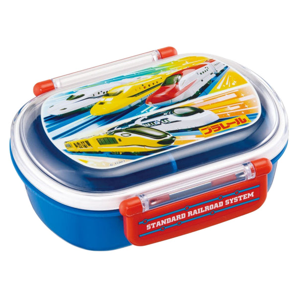 弁当箱1段360ml抗菌ふわっとタイトランチプラレール24