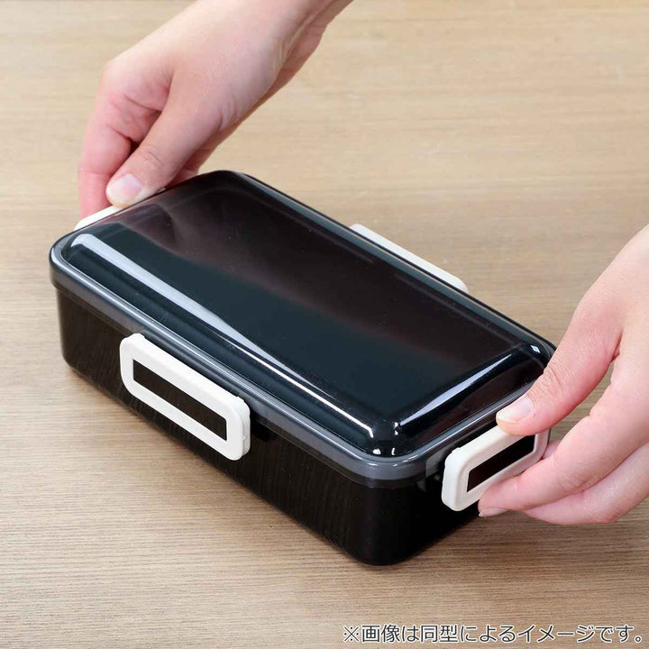 弁当箱1段830ml抗菌ふわっと弁当箱Ｌトムジェリコーヒー