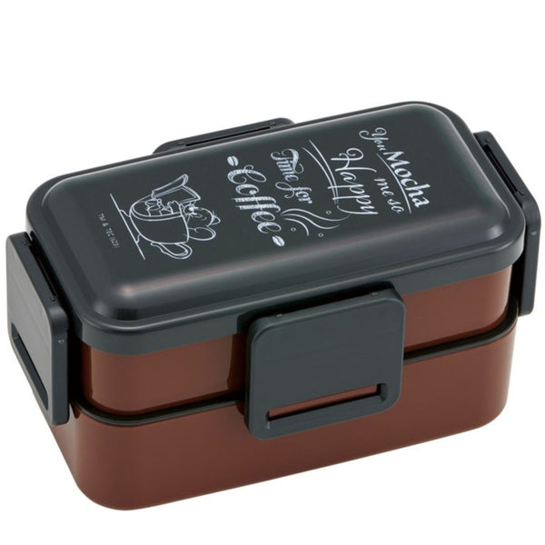 弁当箱2段850ml抗菌２段ふわっと弁当箱トムジェリコーヒー