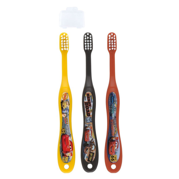 歯ブラシ3本セット園児用歯ブラシキャップ付カーズ２４