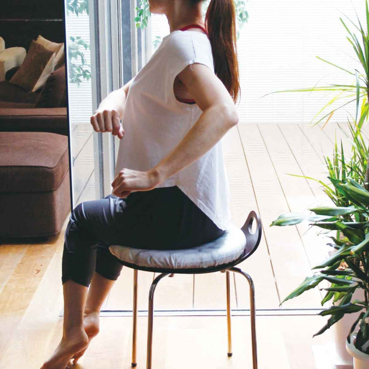 チェアパッドウェルネストツイストクッション直径40cm