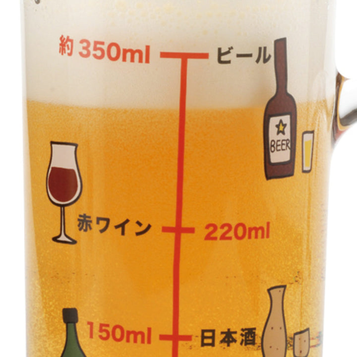 ビールジョッキ400mlガラス