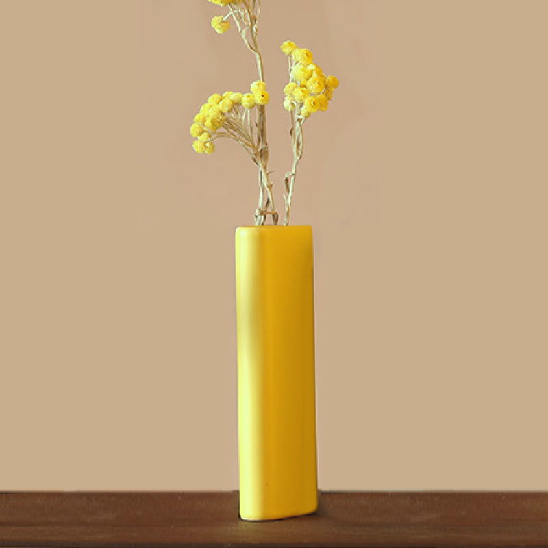 花瓶ポムカドミウムイエローフラワーベース