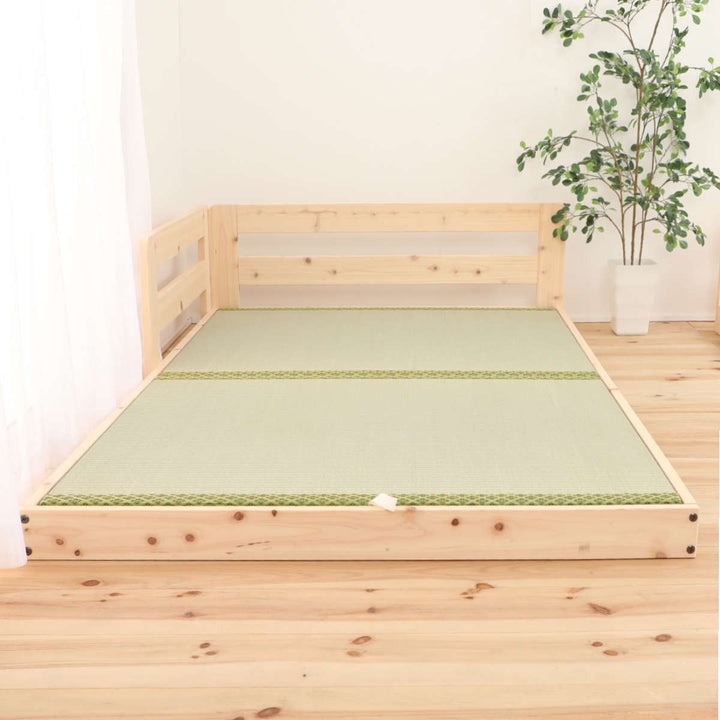 川の字ベッドスーパーキングい草床板国産ひのき日本製天然木