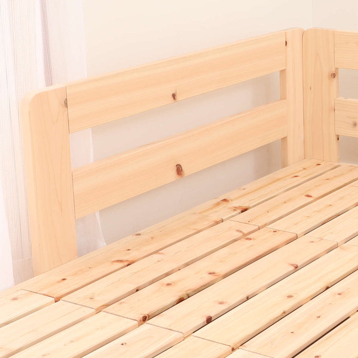 川の字ベッドセミダブル繊細すのこ国産ひのき日本製天然木