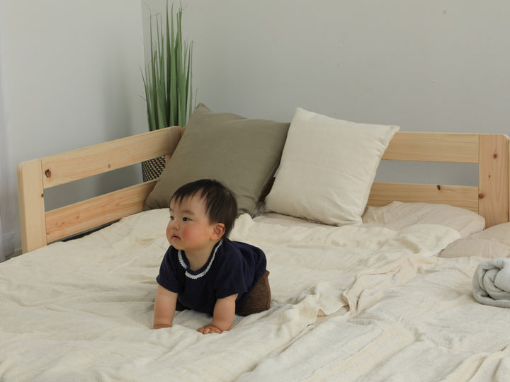 川の字ベッドセミシングルすのこ国産ひのき日本製天然木