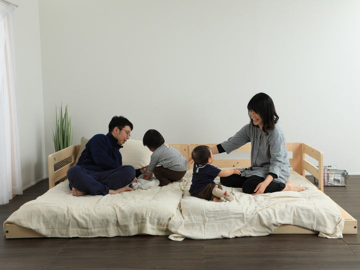 川の字ベッドシングルすのこ国産ひのき日本製天然木
