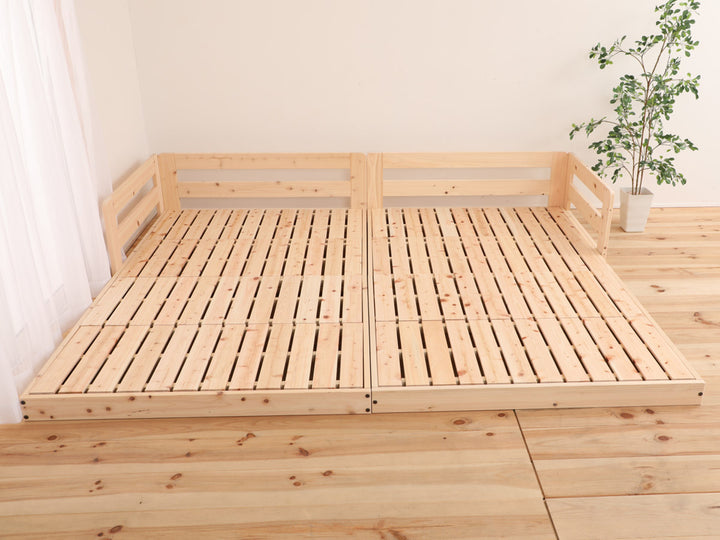 川の字ベッドクイーンすのこ国産ひのき日本製天然木