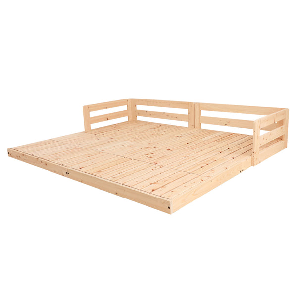 川の字ベッドファミリーキングすのこ国産ひのき日本製天然木