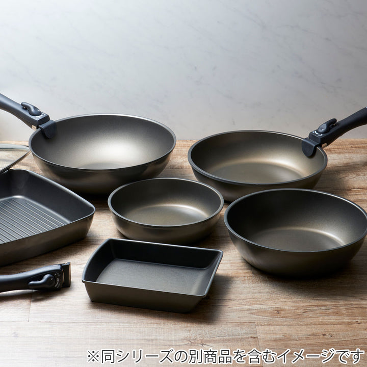 玉子焼き器IH対応着脱ハンドル式チタンシェフ