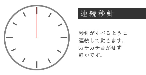 掛け時計ポストジェネラルビスファム電池式連続秒針