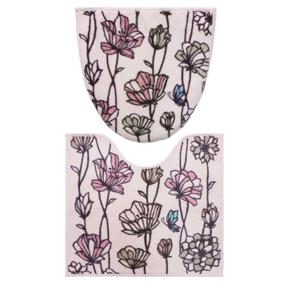 トイレ 蓋カバー トイレマット 2点セット 兼用