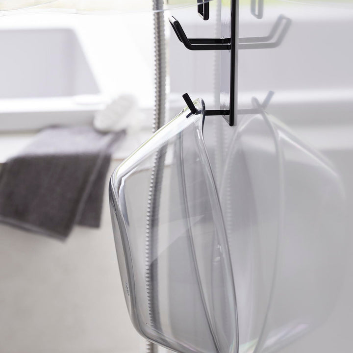 山崎実業towerマグネットバスルーム手おけ＆湯おけホルダータワー