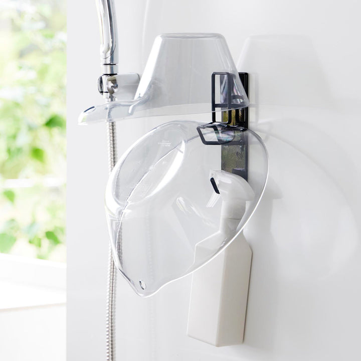 山崎実業towerマグネットバスルーム手おけ＆湯おけホルダータワー