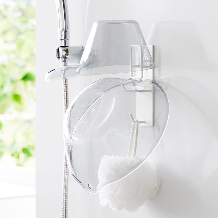 山崎実業towerマグネットバスルーム手おけ＆湯おけホルダータワー