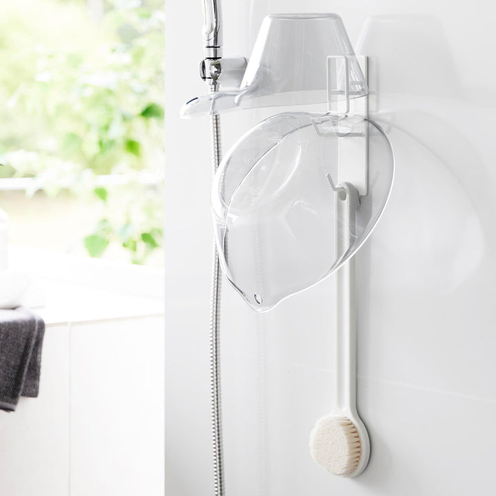 山崎実業towerマグネットバスルーム手おけ＆湯おけホルダータワー