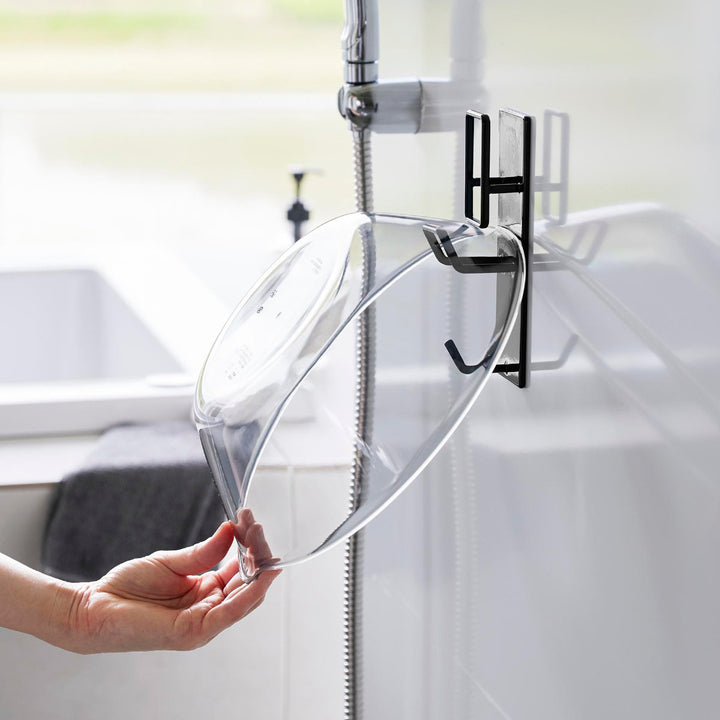 山崎実業towerマグネットバスルーム手おけ＆湯おけホルダータワー