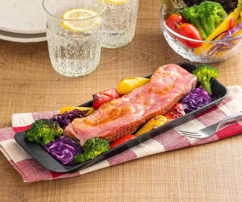 焼き魚プレートデュアルプラスフッ素加工日本製オーブントレー