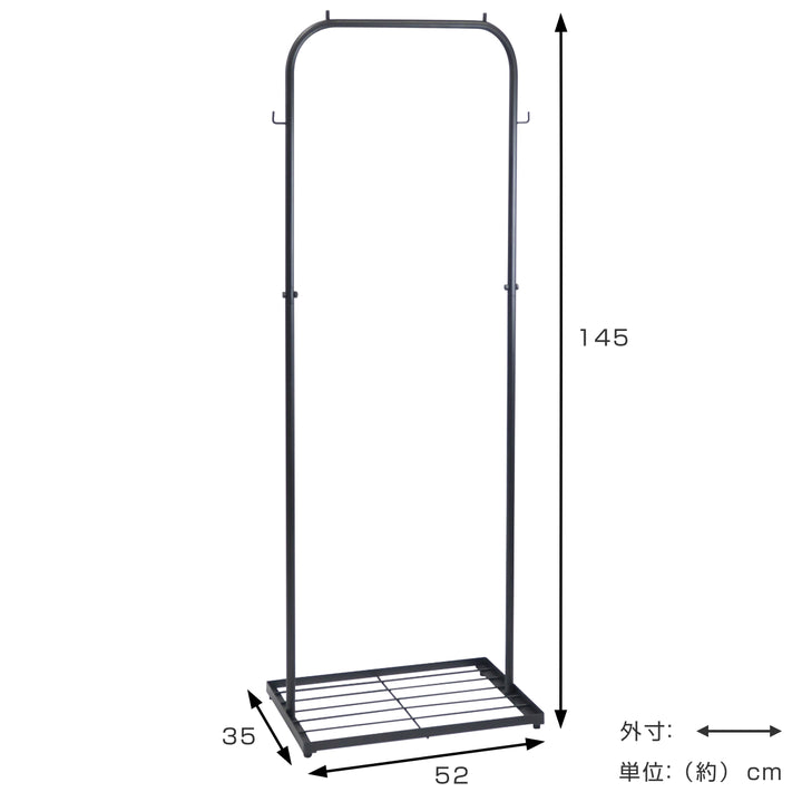 アイアンハンガーラックポストジェネラルスリム頑丈