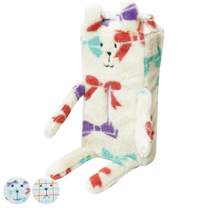 CRAFTHOLICティッシュカバーRibbonCRAFT持ち手付手洗い可