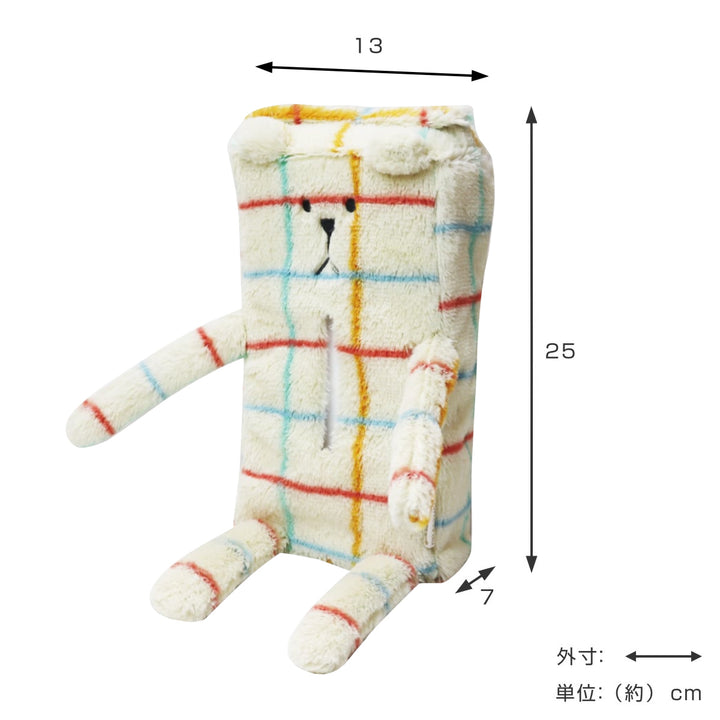 CRAFTHOLICティッシュカバーRibbonCRAFT持ち手付手洗い可