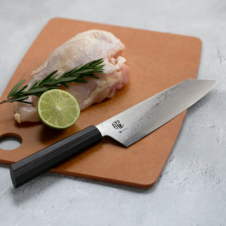 三徳包丁17cm曜たくみダマスカス日本製