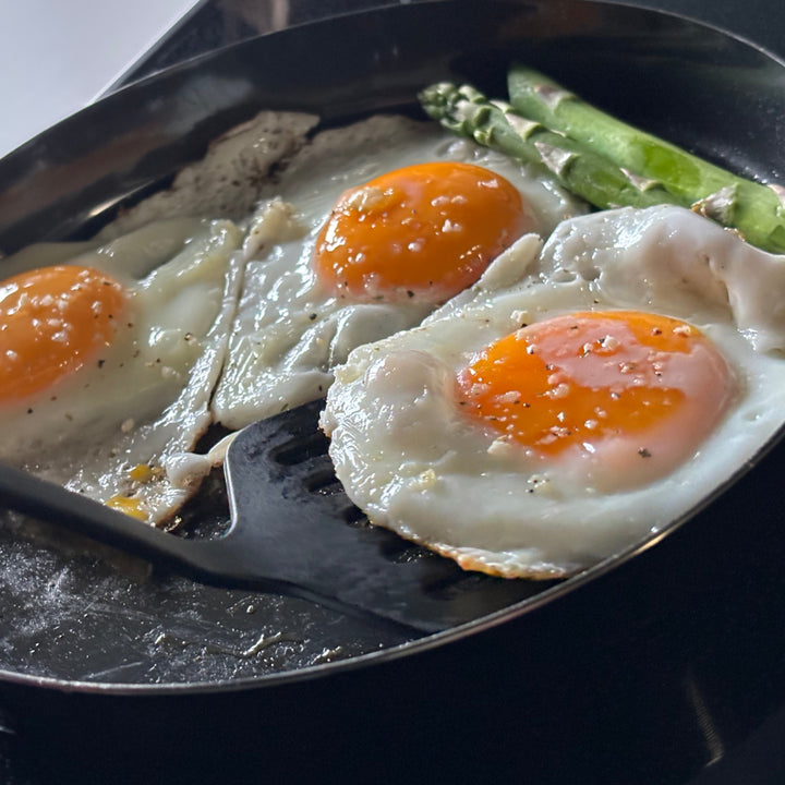 鉄フライパン20cmIH対応ガラス蓋付き目玉焼きがおいしく焼ける鉄のフライパン