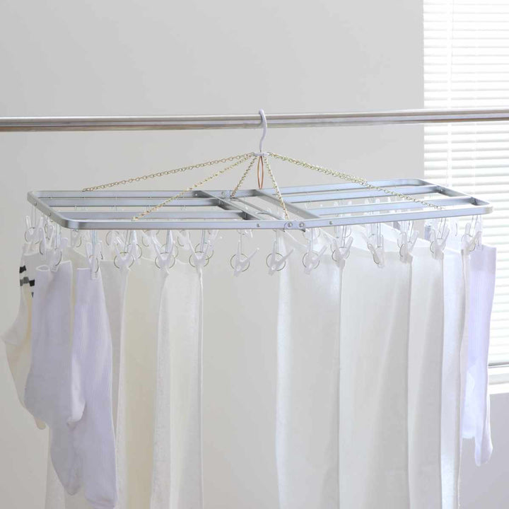 角ハンガー洗濯ハンガースチール製46ピンチ