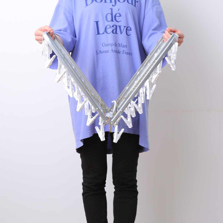 角ハンガー洗濯ハンガースチール製46ピンチ