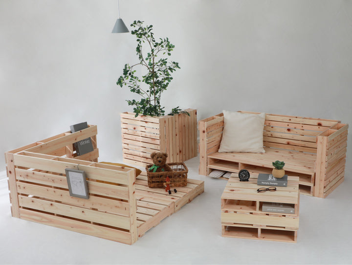 繊細すのこパレットベッドハーフパレット4枚入り国産ひのきすのこ日本製