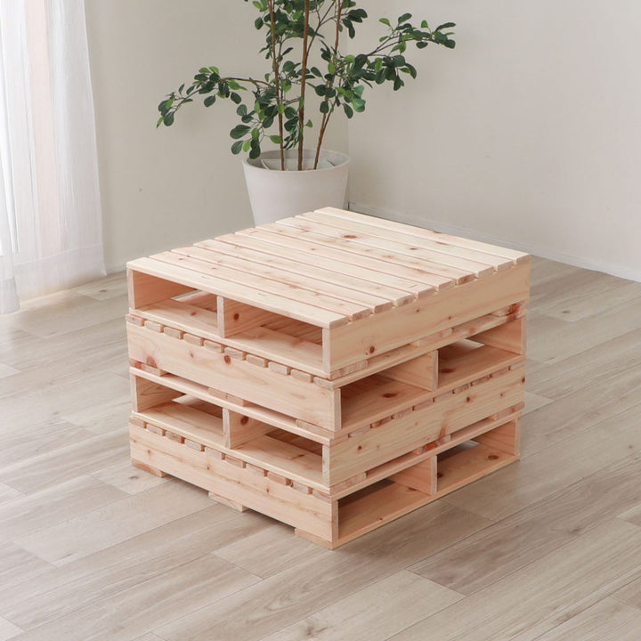 繊細すのこパレットベッドハーフパレット4枚入り国産ひのきすのこ日本製