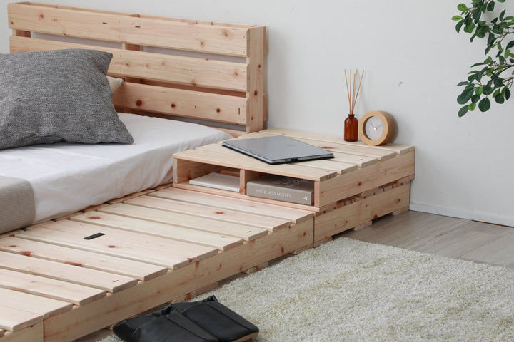 繊細すのこパレットベッドハーフパレット4枚入り国産ひのきすのこ日本製