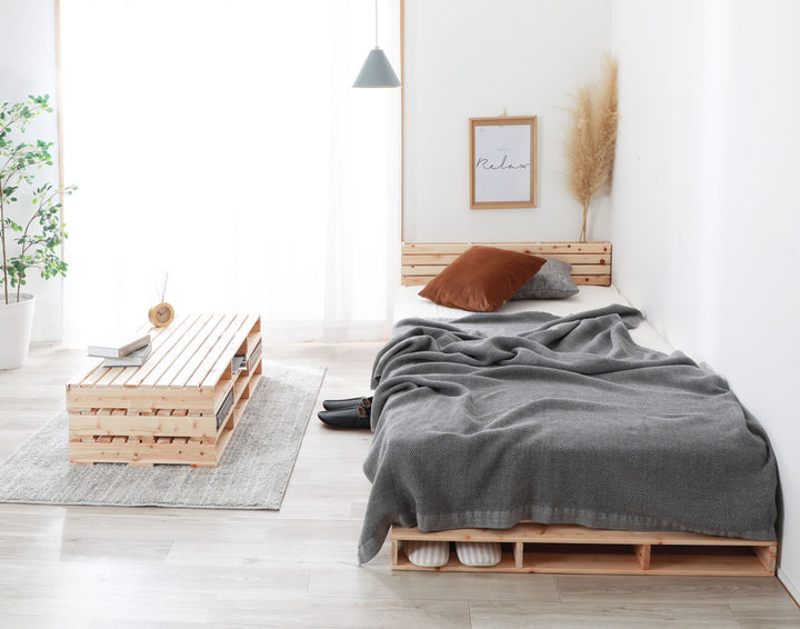 繊細すのこパレットベッドシングルパレット単品1枚国産ひのきすのこ日本製