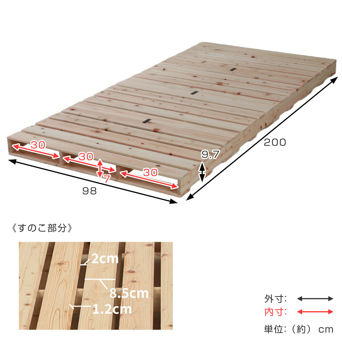 ひのきベッド パレットベッド カビ パレットベッド ひのき すのこ