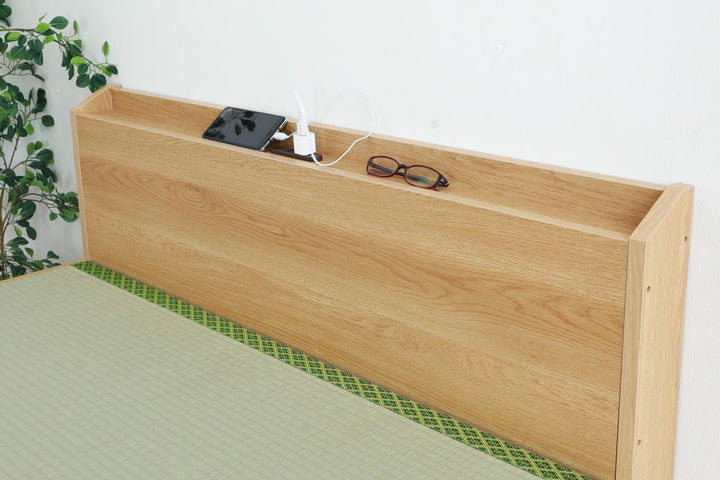 畳ベッドシングル宮棚2口コンセント付床下収納簡単組立日本製