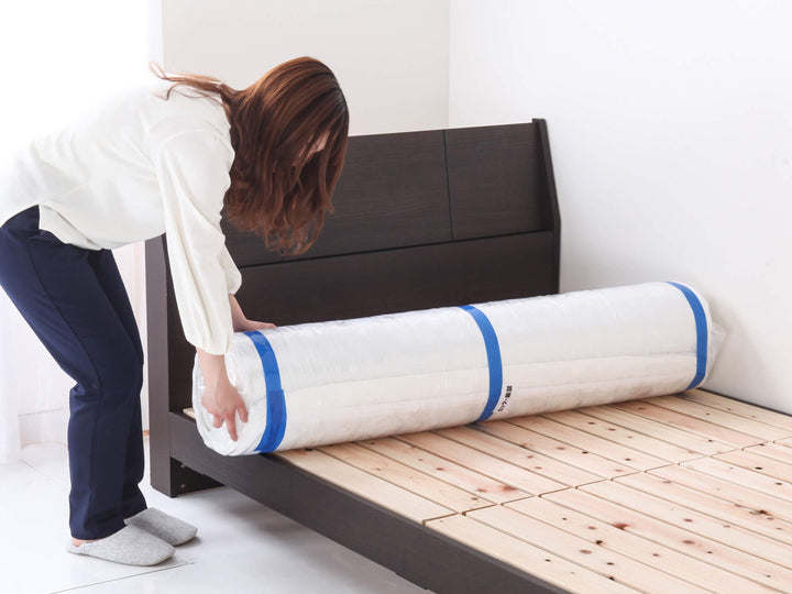 マットレスダブルポケットコイル厚さ18cm圧縮梱包